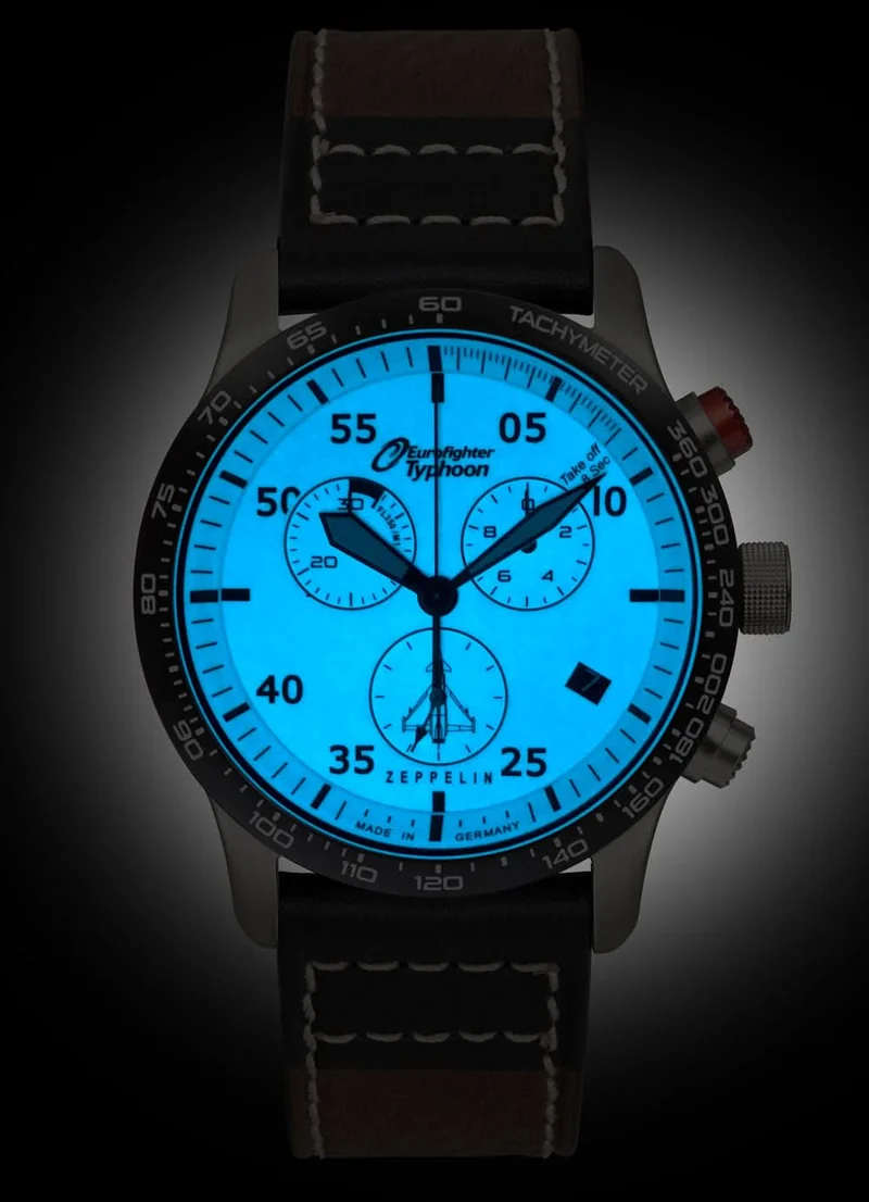 Zeppelin Eurofighter 7298-5 Herrenuhr • Made in Germany • Chronograph