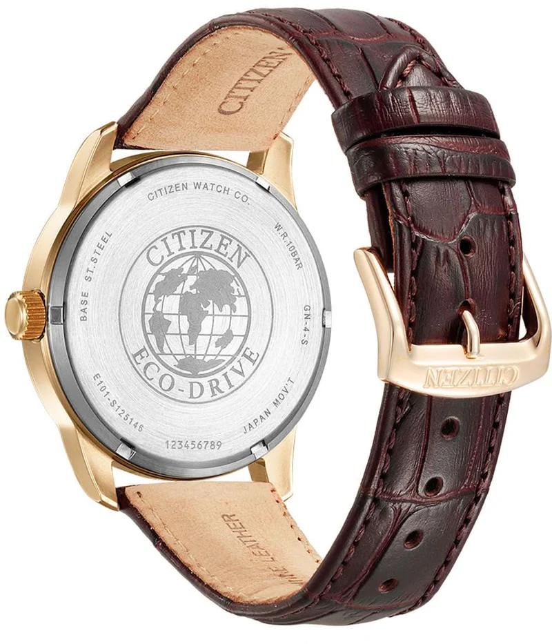 Citizen BM8553-16AC Herrenuhr • Eco-Drive Lichtantrieb • Lederarmband