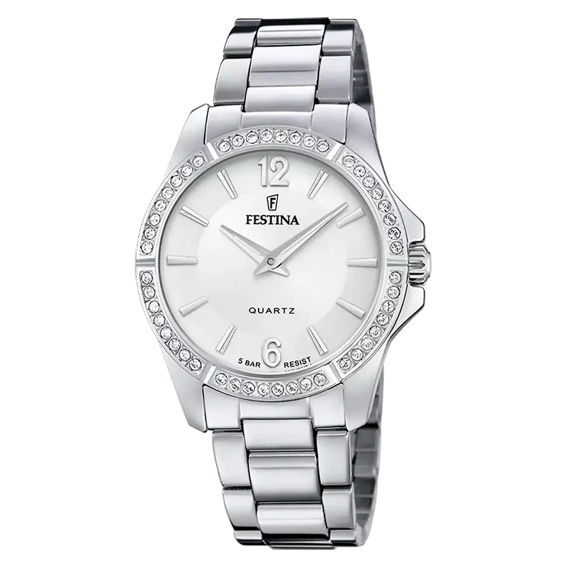 Festina Mademoiselle F20593/1 Damen • Edelstahlgehäuse • Mineralglas