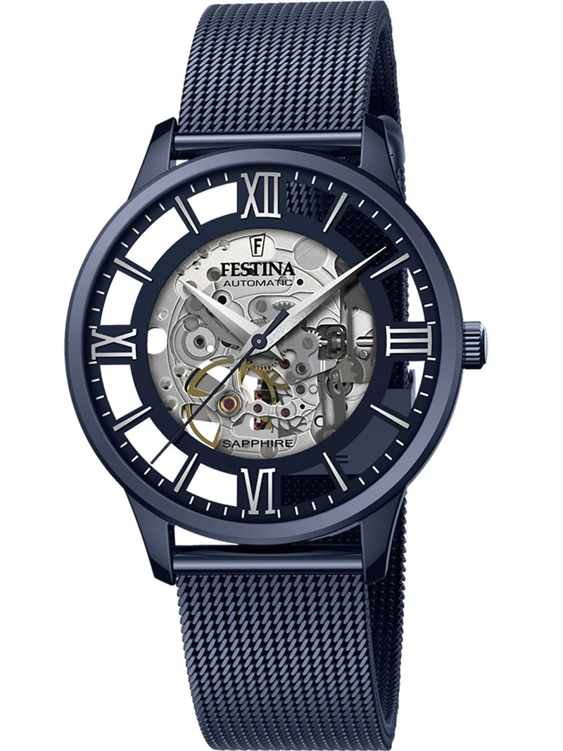 Festina F20574/1 Herrenuhr Automatik Blau • Saphirglas • MIYOTA Automatikwerk