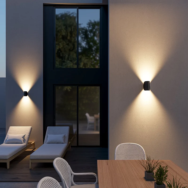 Draaibare LED-wandlamp voor Binnen & Buiten – Verstelbaar Zwart & Wit | Sansoti