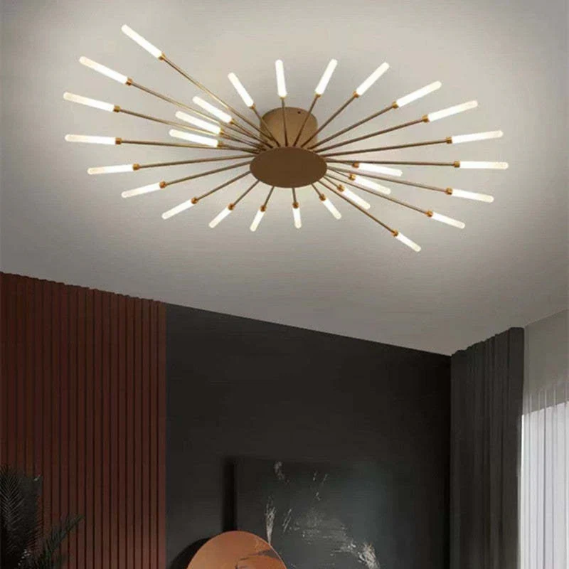 Moderne Grote LED Plafondlamp Wit & Acryl 12-42 Lampen Binnen 107.6-161.5 sq ft | Sansoti