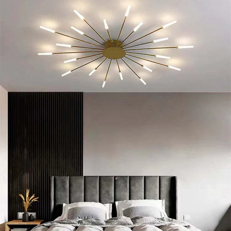 Moderne Grote LED Plafondlamp Wit & Acryl 12-42 Lampen Binnen 107.6-161.5 sq ft | Sansoti