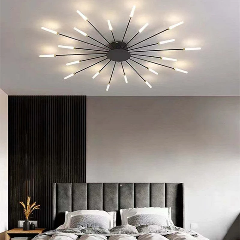 Moderne Grote LED Plafondlamp Wit & Acryl 12-42 Lampen Binnen 107.6-161.5 sq ft | Sansoti