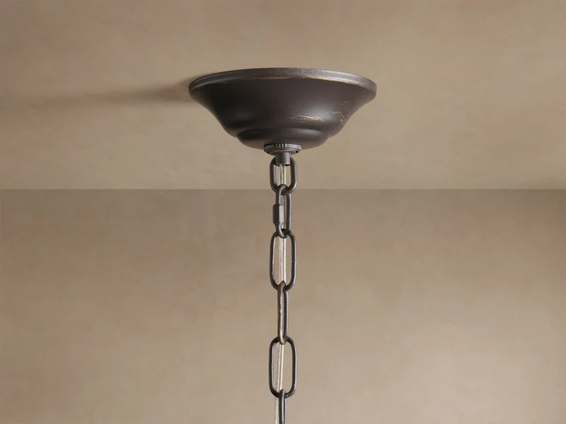Keramische Kroonluchter met 160 Bladmotieven 106 cm Messing Ivoor Brons Ebben Woonkamer Eetkamer Plantinspiratie | Sansoti
