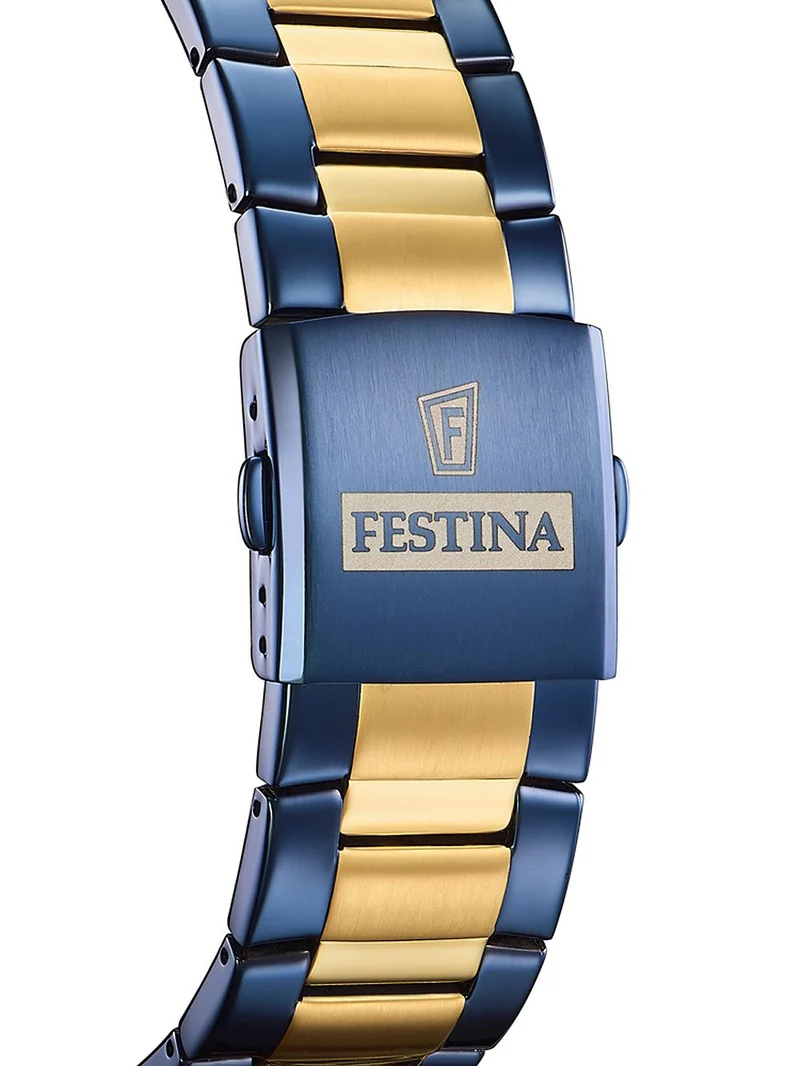 Festina F20564/1 Sport Chronograph Herrenuhr Blau • Edelstahlgehäuse • 10 ATM Wasserdicht