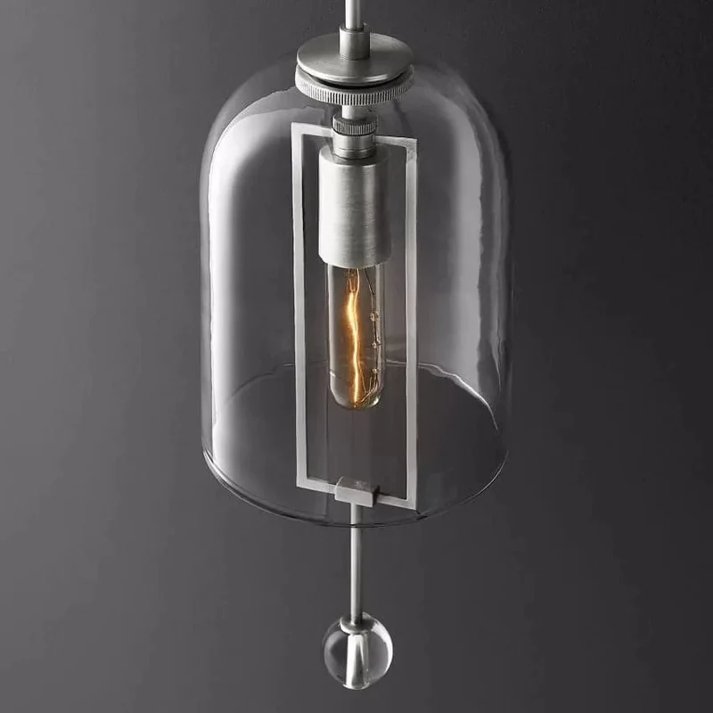 Sculptuur Wandlamp Glazen Bol Balans Design 58cm 73cm Vintage Messing Zwart Nikkel Woonkamer Slaapkamer | Sansoti