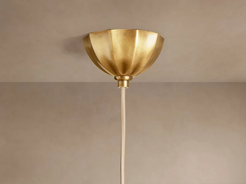 Glazen Hanglamp Crèmewit Messing Vintage Stijl 12-20 cm Eethoek Hal Woonruimte Sfeerverlichting Retro | Sansoti