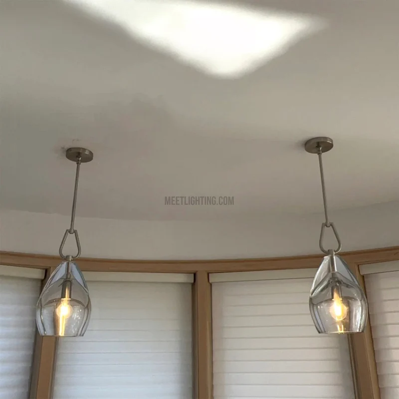 Kristallen Hanglamp met Glazen Kap Verstelbaar Messing Nikkel Zwart Eetkamer Woonkamer Plafondverlichting | Sansoti