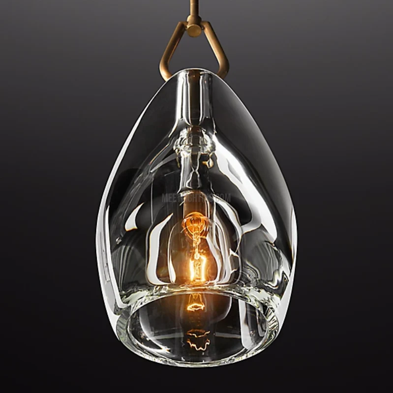Kristallen Hanglamp met Glazen Kap Verstelbaar Messing Nikkel Zwart Eetkamer Woonkamer Plafondverlichting | Sansoti