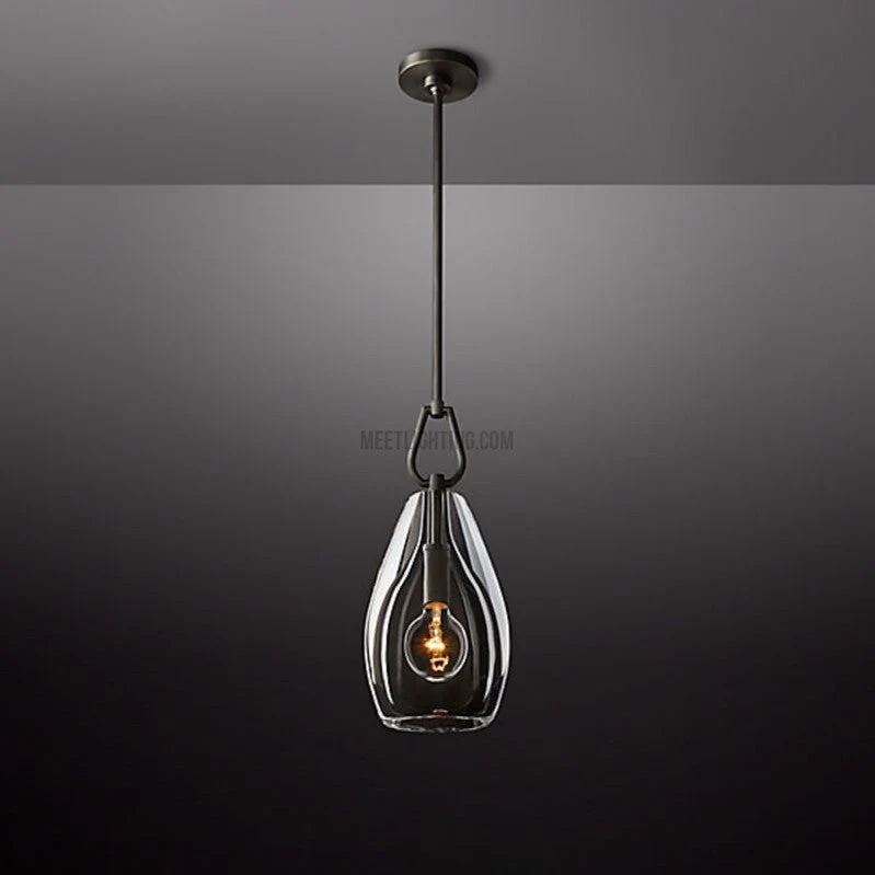 Kristallen Hanglamp met Glazen Kap Verstelbaar Messing Nikkel Zwart Eetkamer Woonkamer Plafondverlichting | Sansoti