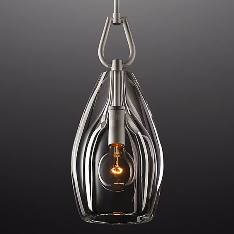 Kristallen Hanglamp met Glazen Kap Verstelbaar Messing Nikkel Zwart Eetkamer Woonkamer Plafondverlichting | Sansoti