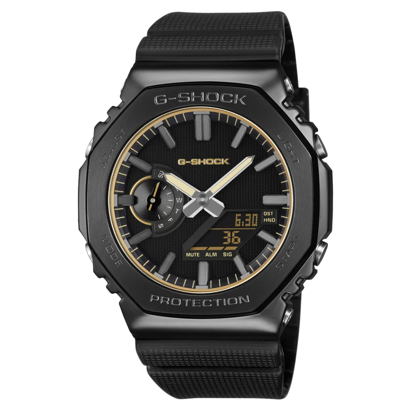 Casio G-SHOCK GM-2100LXB-1A9ER Herrenuhr Schwarz/Gold • Mineralglas • 20 BAR wasserdicht