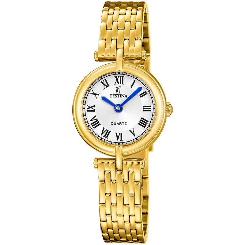 Festina Mademoiselle F20790/1 Damenuhr Goldfarben • Quarzwerk • Mineralglas