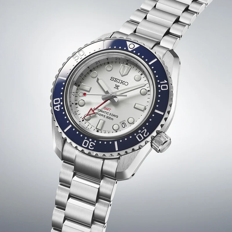 Seiko Prospex 1968 Heritage Diver's GMT SPB519 Herrenuhr Weiß • Automatik GMT-Werk • 300 m Wasserdicht