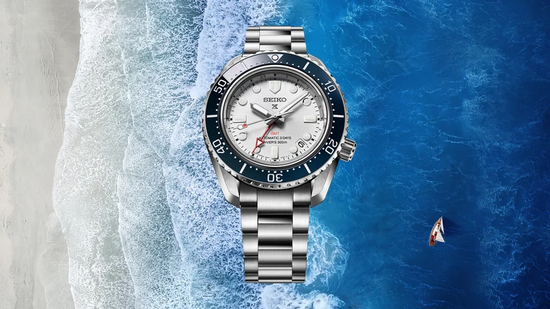 Seiko Prospex 1968 Heritage Diver's GMT SPB519 Herrenuhr Weiß • Automatik GMT-Werk • 300 m Wasserdicht