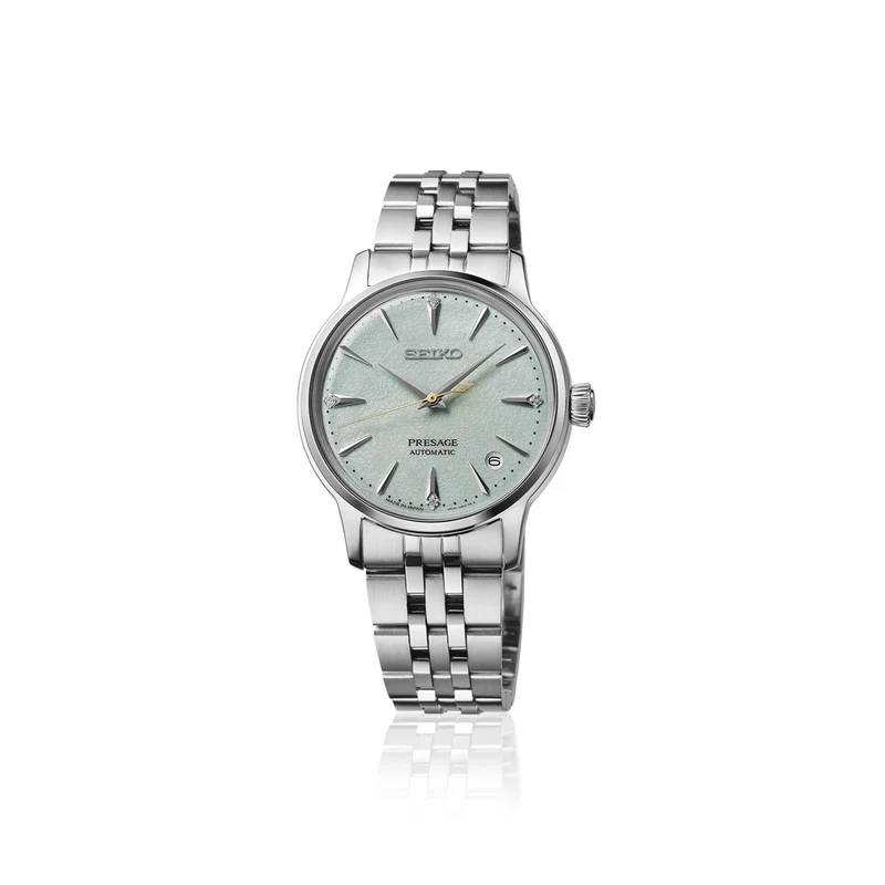 Seiko SRPL63J1 Damenuhr Presage Cocktail Time Frozen Mojito • Automatik mit Diamant-Zifferblatt • 5 bar Wasserdicht
