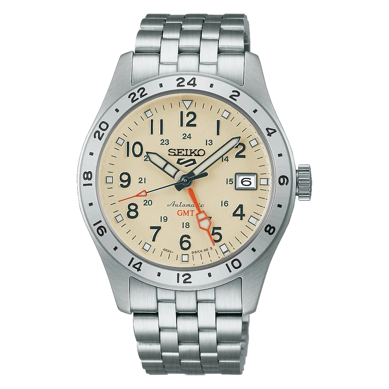 Seiko 5 Sports HDB002K1 Herren Armbanduhr • Automatikwerk mit GMT • Saphirglas Hardlex