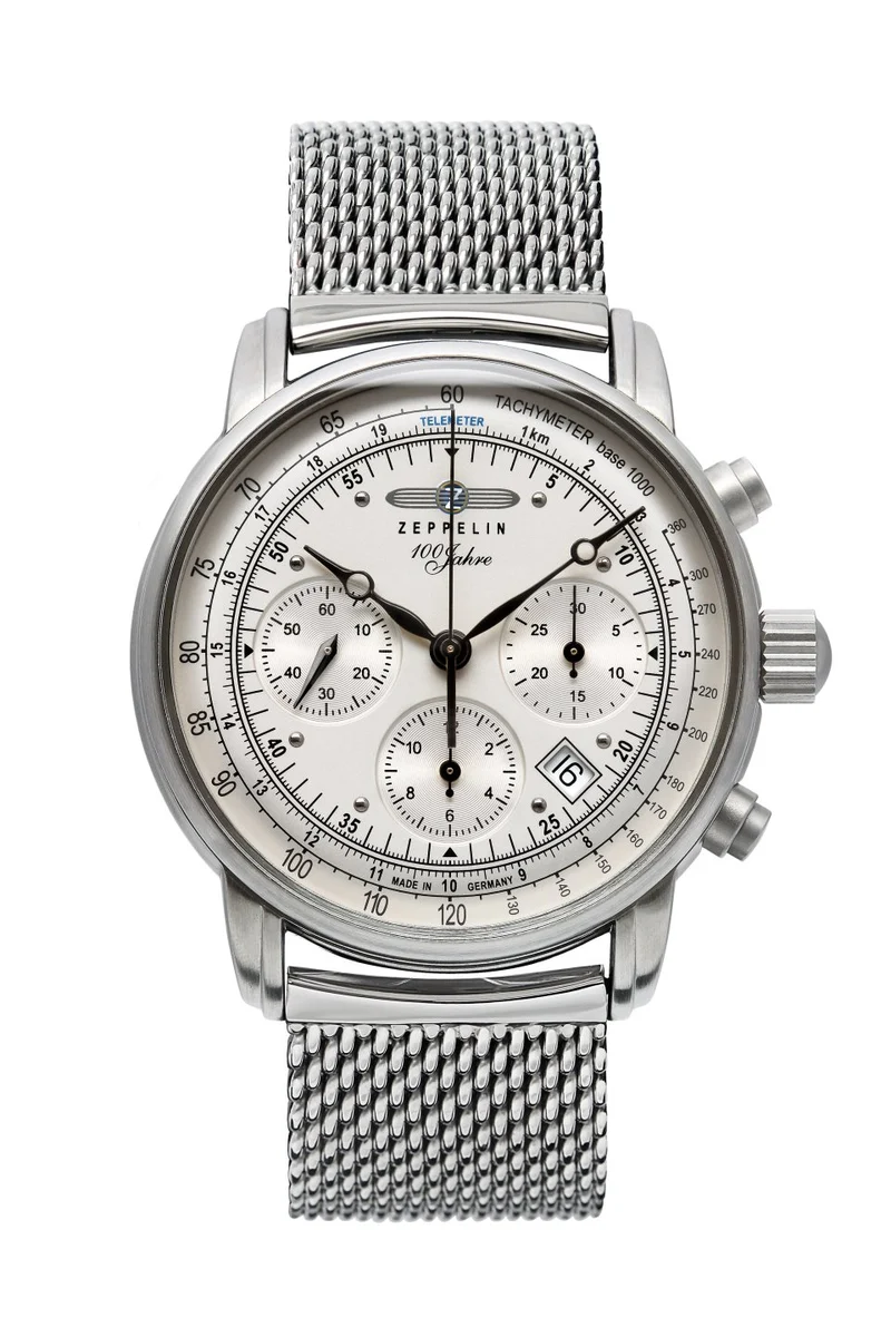 Zeppelin 100 Jahre Zeppelin 8618M-1 Herrenuhr • Sellita SW510 Automatik-Chronograph • Saphirglas