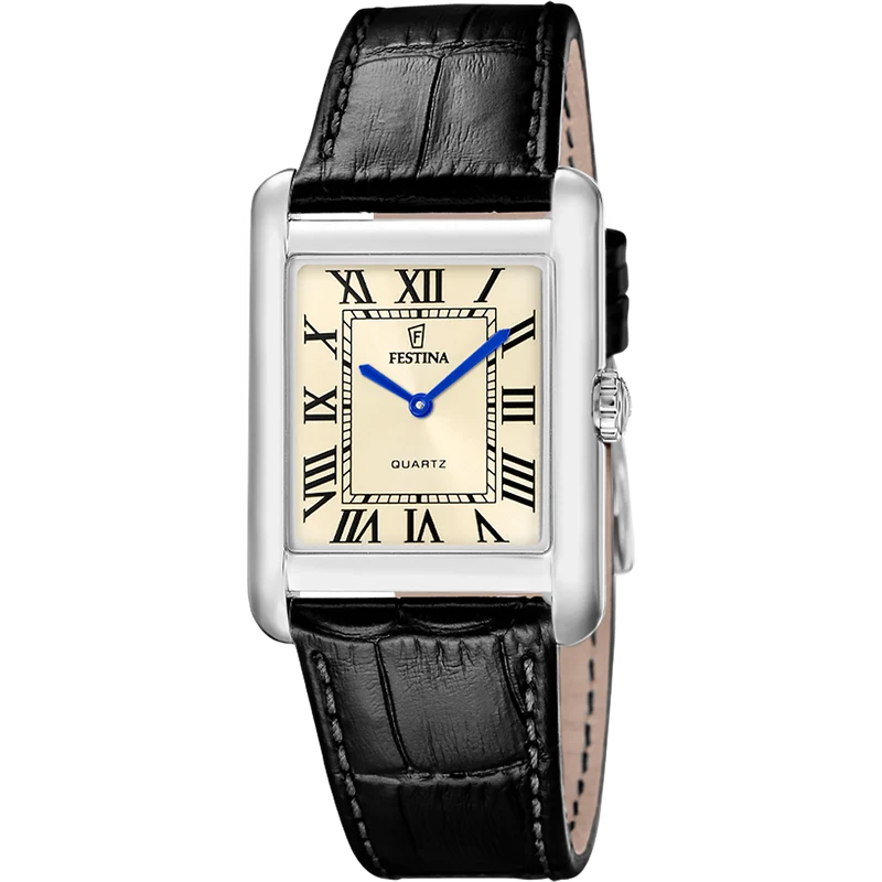Festina On The Square F20771/2 Herren • Rechteckiges Edelstahlgehäuse • Quarzwerk MIYOTA