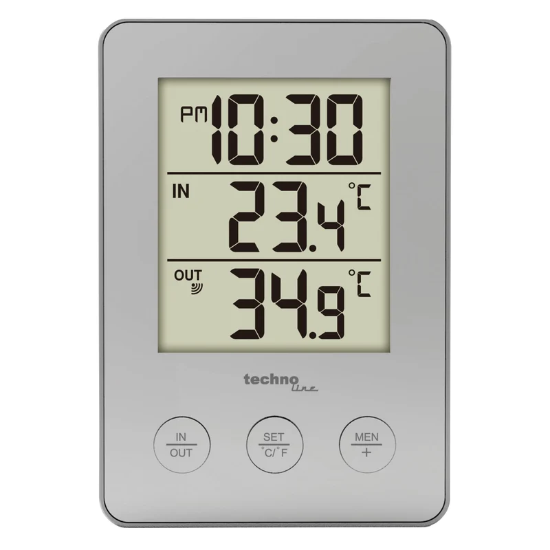 Wetterstation - Innen-/Außentemperatur - Zeitanzeige - Technoline WS 9175