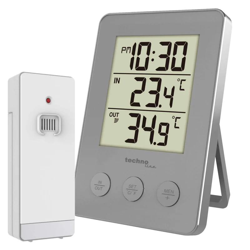 Wetterstation - Innen-/Außentemperatur - Zeitanzeige - Technoline WS 9175