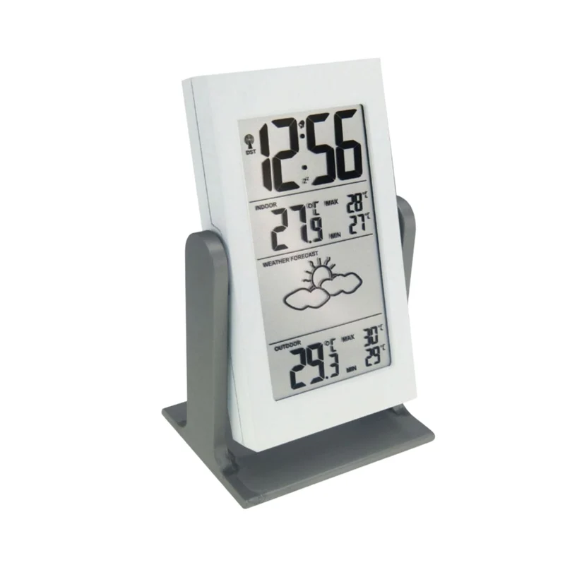 Wetterstation - Funkuhr - Anzeige der Innen- und Außentemperatur - Wettervorhersage mit Piktogrammen - Technoline WS 9135