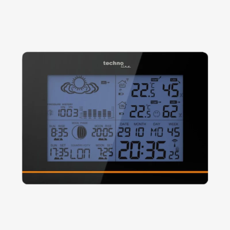 Wetterstation mit Mondphase / Thermometer / Hygrometer - Technoline WS 6750