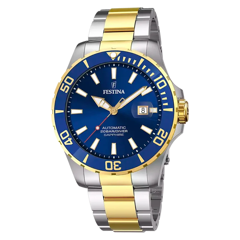 Festina Diver F20532/1 Herrenuhr Blau • Automatikwerk • Saphirglas