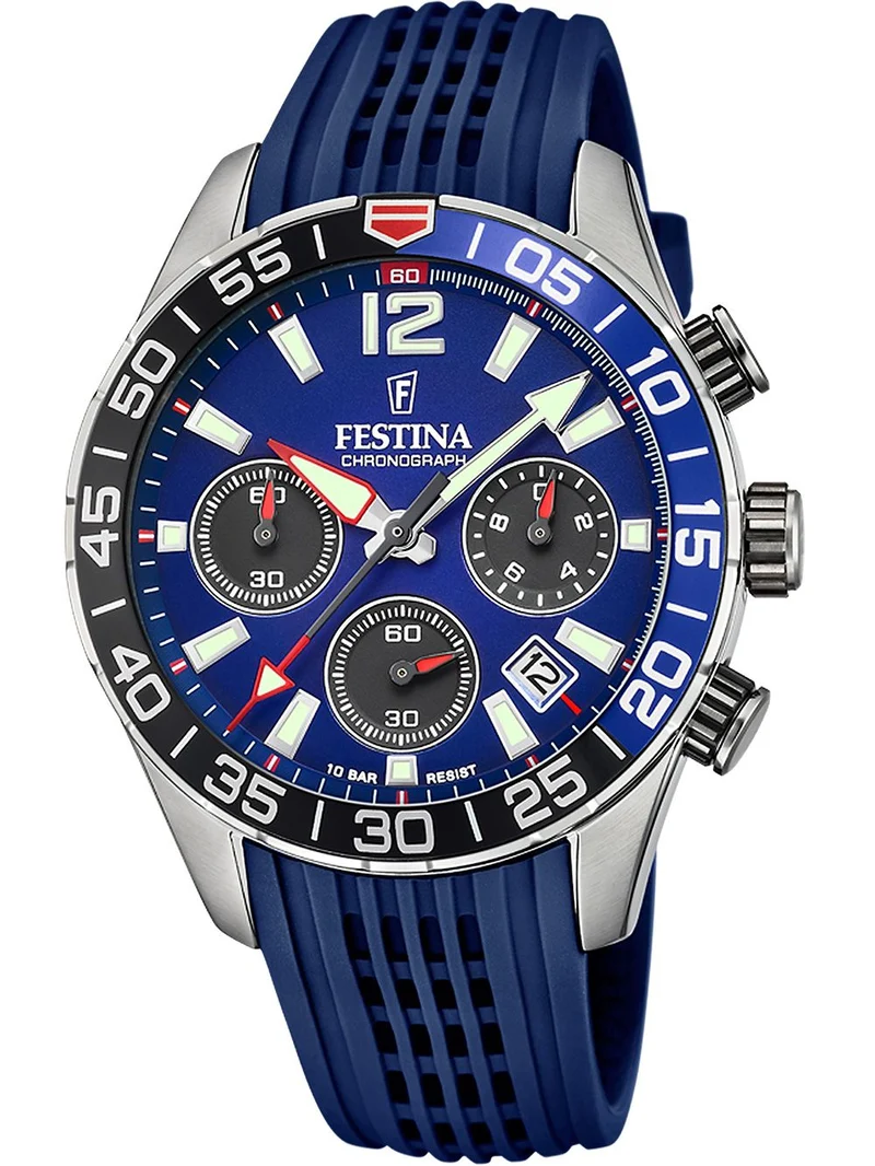 Festina Chrono Sport F20517/1 Herren • Blauer Chronograph • 10 ATM Wasserdicht