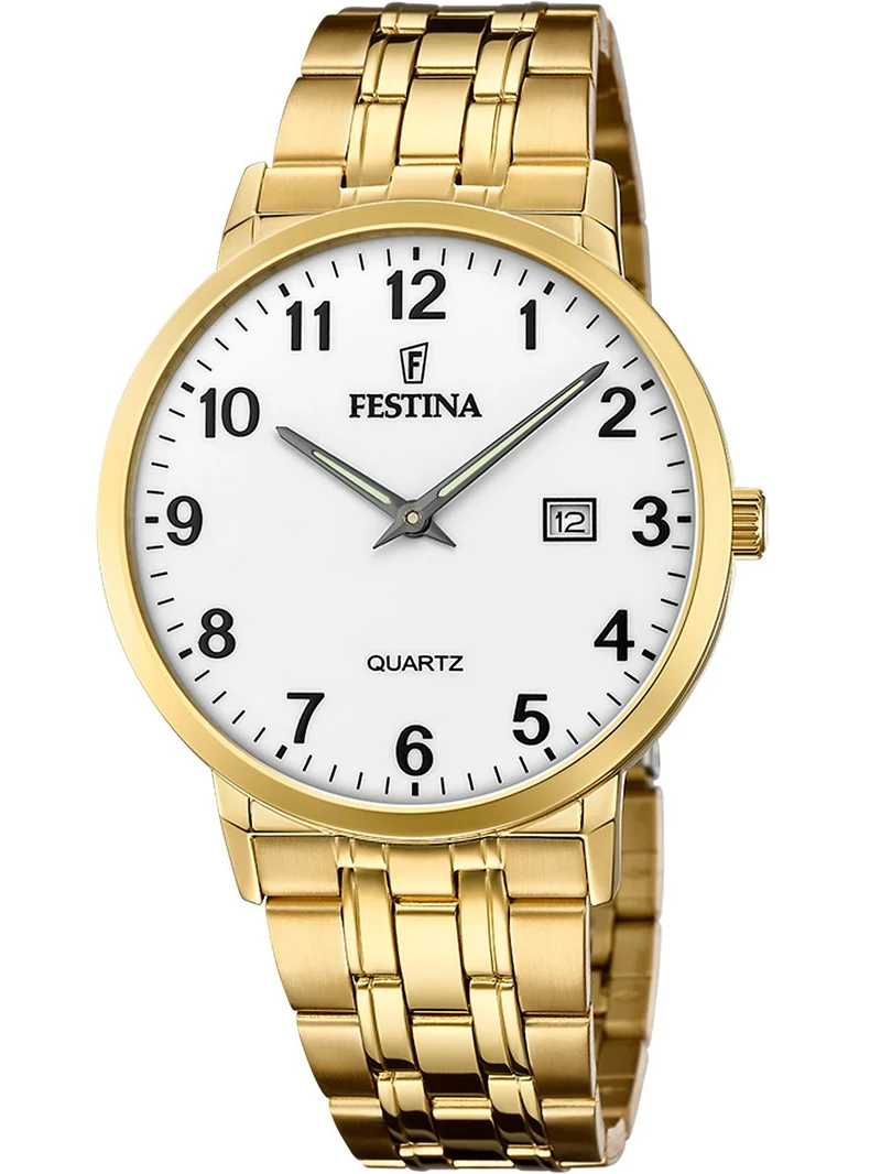 Festina Classics F20513/1 Herrenuhr Weiß • Mineralglas • Quarzwerk