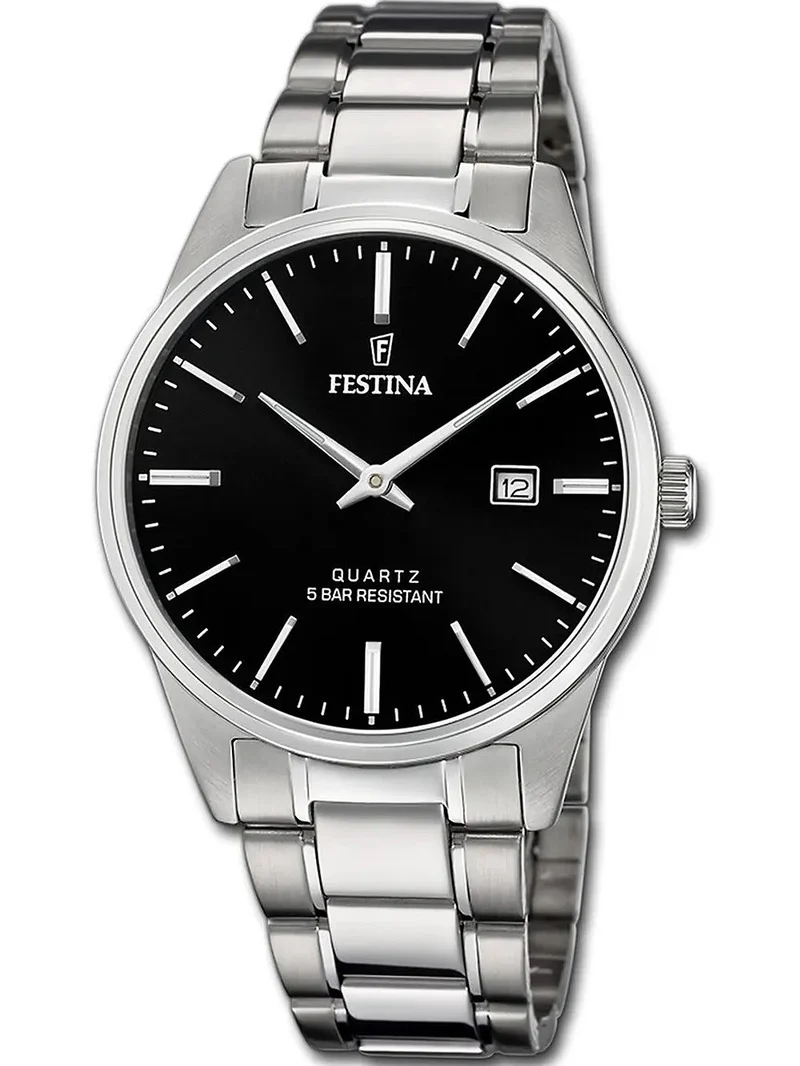 Festina Classics F20511/4 Herrenuhr Schwarz • Mineralglas • Quarzwerk MIYOTA