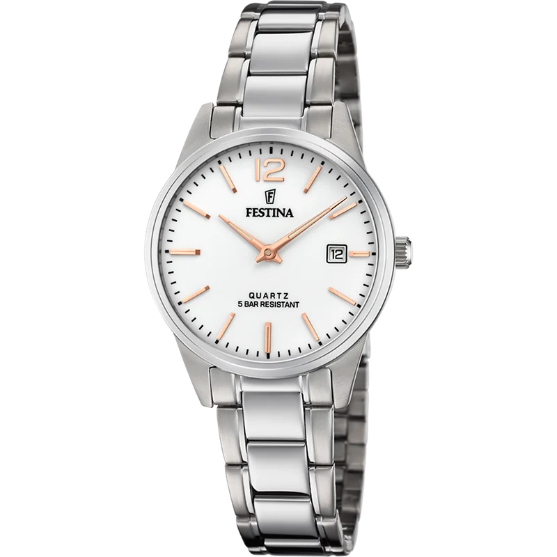 Festina Classics F20509/2 Damenuhr Silber • Mineralglas • Japanisches Quarzwerk