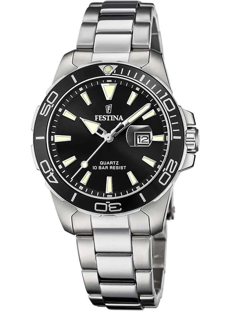 Festina Boyfriend F20503/4 Damenuhr Schwarz • Mineralglas • 10 ATM Wasserdicht