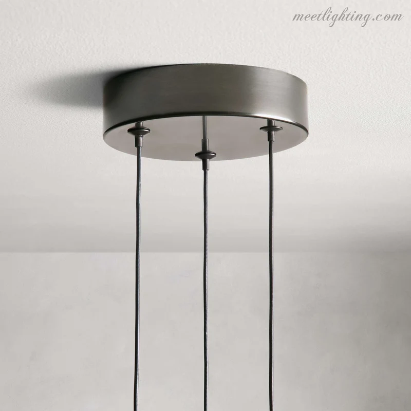 LED Hanglamp Gezaaid Glas Druppelvorm Dimbaar Verstelbaar Messing Brons Nikkel Eetkamer Woonkamer Modern | Sansoti