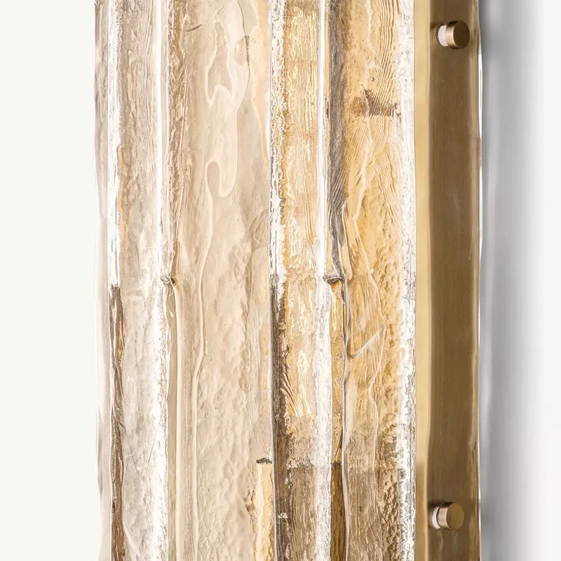 Glazen Wandlamp Geometrisch Staal Helder Glas Wandverlichting Modern Design Woonkamer Slaapkamer Sfeer | Sansoti