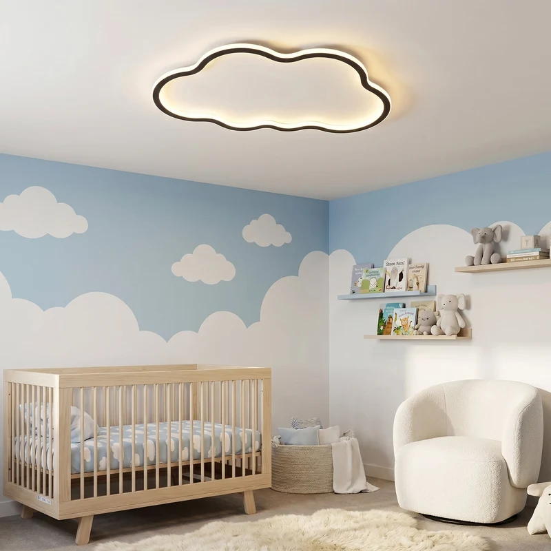 Wolkvormige Plafondlamp LED E27 Aluminium PVC Scandinavisch Design Modern Interieur Woonkamer Kinderkamer | Sansoti