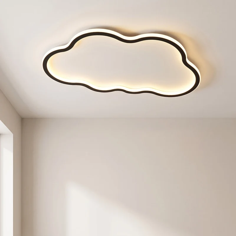 Wolkvormige Plafondlamp LED E27 Aluminium PVC Scandinavisch Design Modern Interieur Woonkamer Kinderkamer | Sansoti