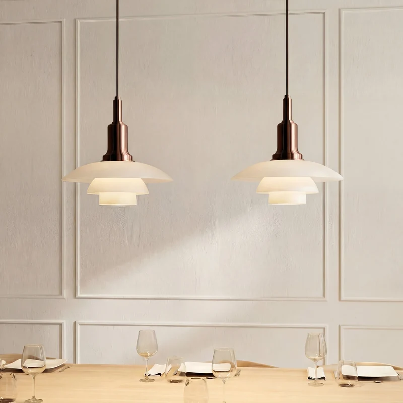 Moderne Hanglamp met Verstelbare Lampkoppen E27 Fitting Eetkamer Keukeneiland Sfeerverlichting IJzer Glas | Sansoti