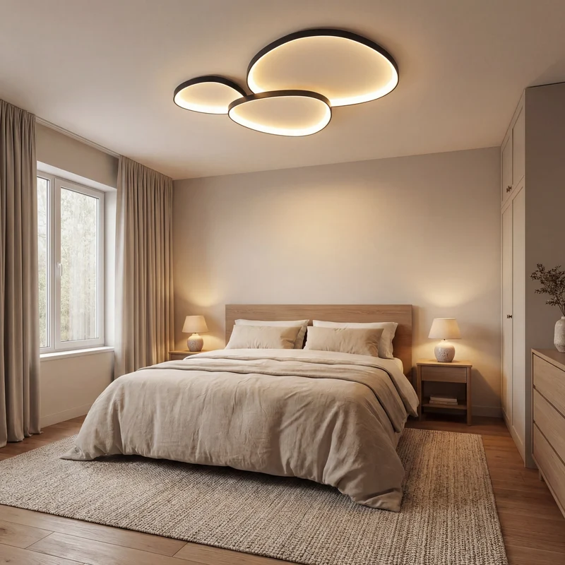 Minimalistische LED Plafondlamp Aluminium 90x60cm Eetkamer Woonkamer Verlichting Moderne Strakke Lijnen | Sansoti