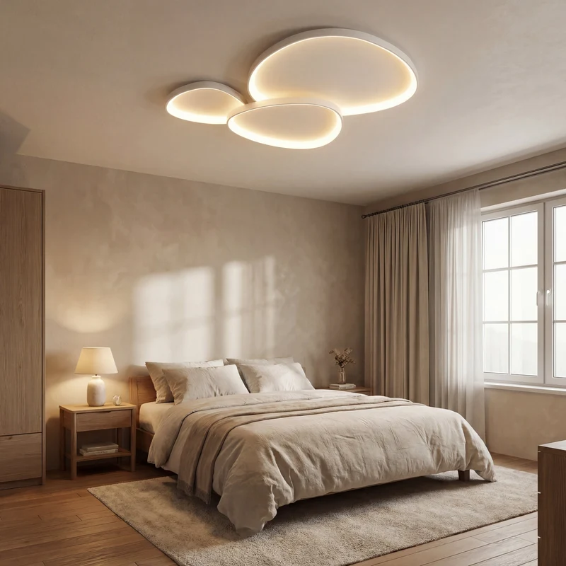 Minimalistische LED Plafondlamp Aluminium 90x60cm Eetkamer Woonkamer Verlichting Moderne Strakke Lijnen | Sansoti