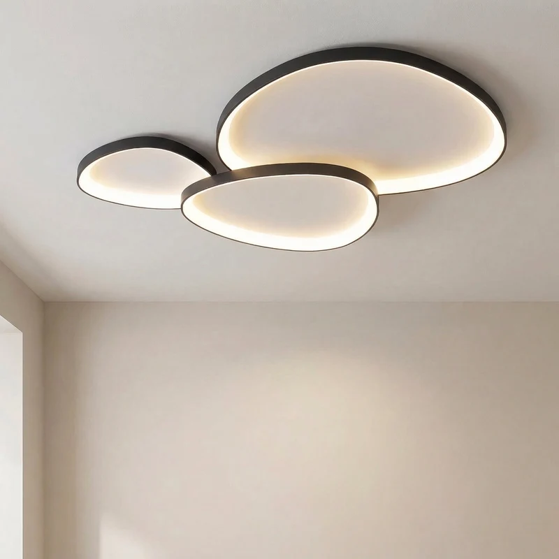 Minimalistische LED Plafondlamp Aluminium 90x60cm Eetkamer Woonkamer Verlichting Moderne Strakke Lijnen | Sansoti
