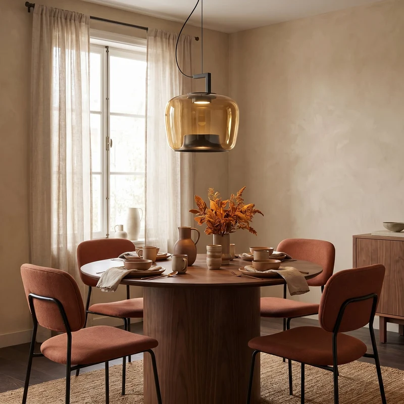 Glazen Hanglamp E27 IJzer Modern Warm Wit Keuken Eetkamer Verstelbaar Sfeervol Licht Design Scandinavisch | Sansoti