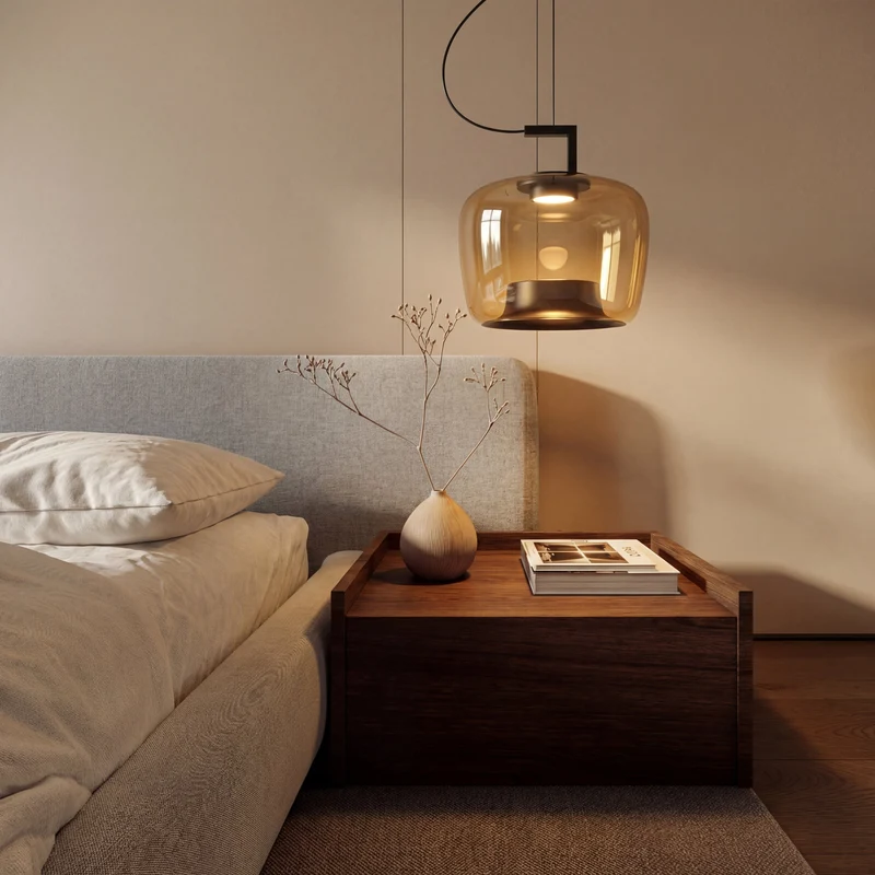 Glazen Hanglamp E27 IJzer Modern Warm Wit Keuken Eetkamer Verstelbaar Sfeervol Licht Design Scandinavisch | Sansoti