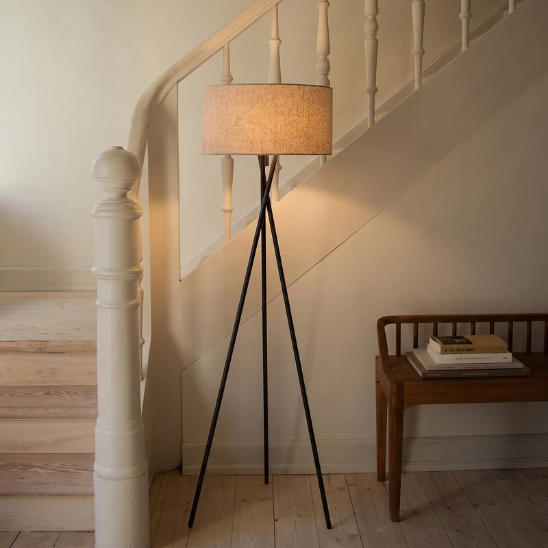 Staande Lamp Zijden Stof 160cm Warmwit 3000K Woonkamer Slaapkamer Leeshoek Scandinavisch Design Sfeerverlichting | Sansoti