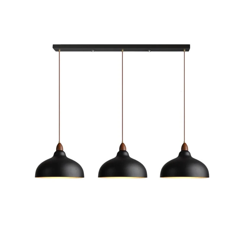 Hanglamp Hout & Metaal E27 Verstelbaar Scandinavisch Design Eetkamer Keukeneiland Woonkamer Warm Sfeerlicht | Sansoti