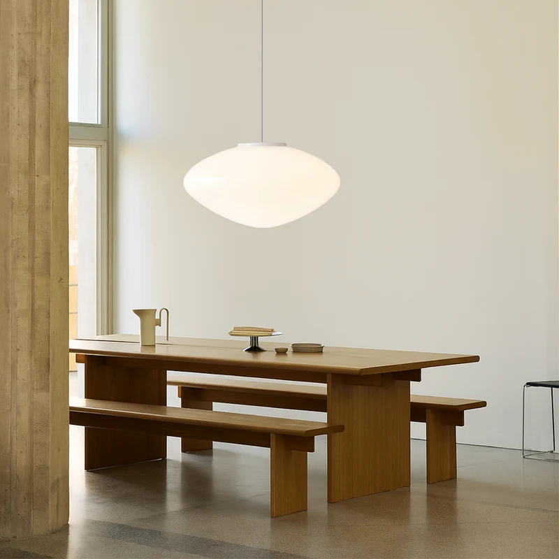 Scandinavische Hanglamp Metaal & Glas E27 Fitting Verstelbaar Hoogte Eetkamer Keuken Woonkamer Verlichting | Sansoti