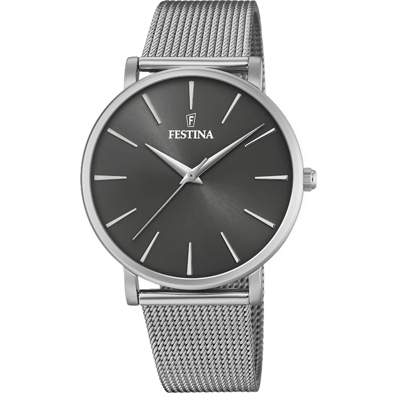 Festina Boyfriend F20475/4 Damenuhr Schwarz • Mineralglas • Edelstahlgehäuse