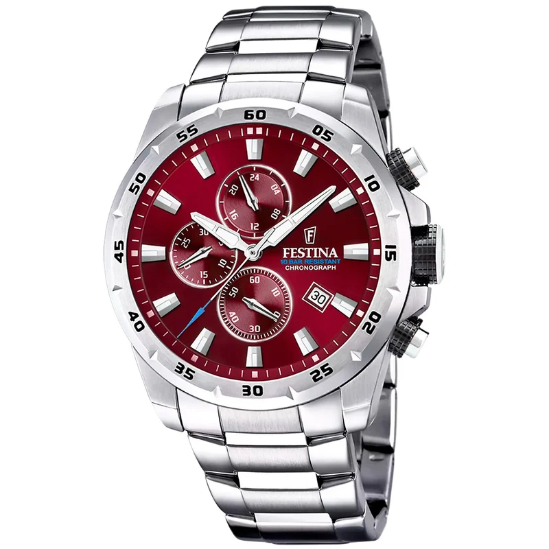 Festina Chronograph F20463/5 Herrenuhr • Edelstahlarmband • Chronographenfunktion