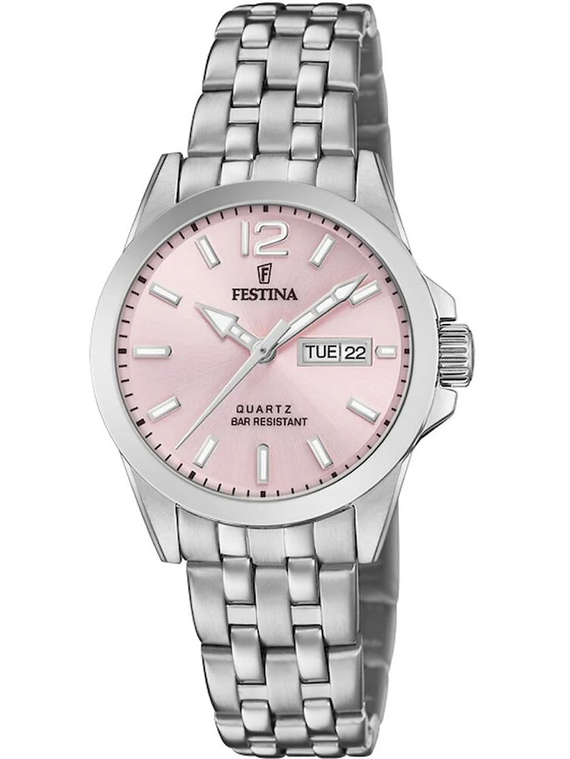 Festina Classics F20455/2 Damenuhr Rosa • Mineralglas • 10 ATM Wasserdichtigkeit